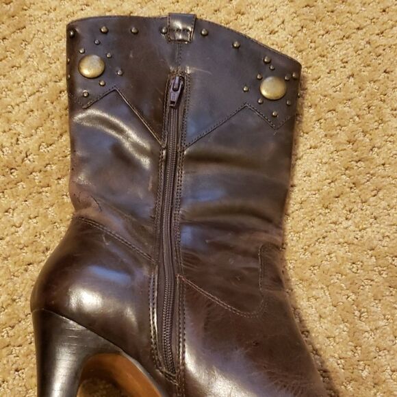 Matisse studded western leather Boots size 8 - Picture 3 of 5